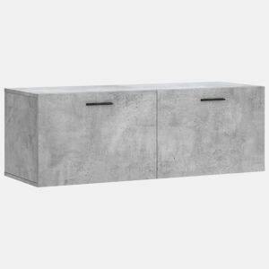vidaXL Armário parede 100x36,5x35cm derivados de madeira cinza cimento