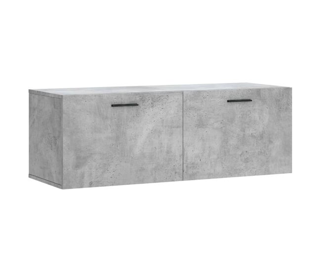 Vidaxl armario de pared madera ingeniería gris hormigón 100x36,5x35 cm