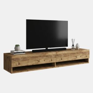 Móvel tv com efeito madeira