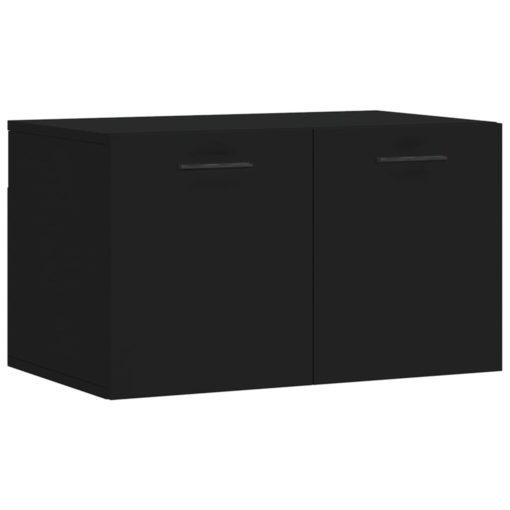 Vidaxl armario de pared madera de ingeniería negro 60x36,5x35 cm