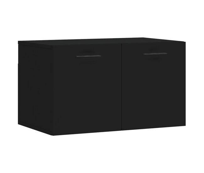 Vidaxl armario de pared madera de ingeniería negro 60x36,5x35 cm