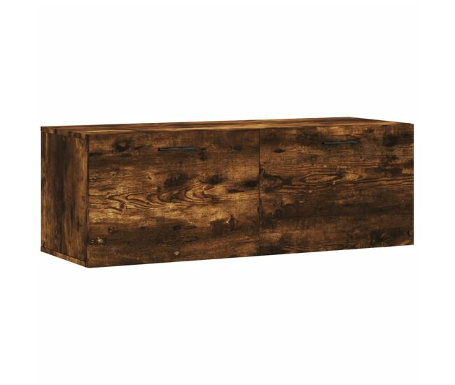 Vidaxl armario de pared madera ingeniería roble ahumado 100x36,5x35 cm