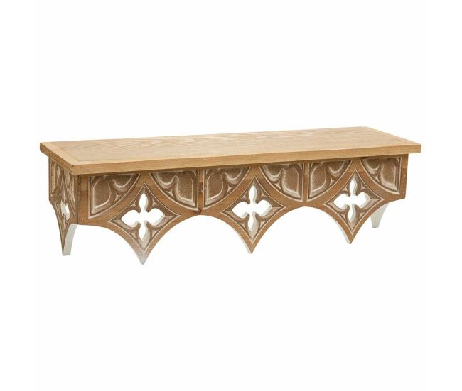 Estante alexandra house living marrón madera de abeto madera mdf 18 x 17 x 60 cm
