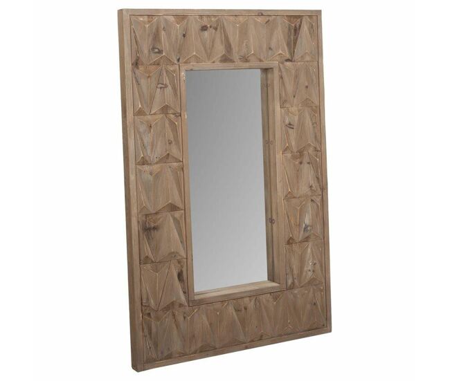 Espejo de pared alexandra house living blanco madera de abeto 10 x 114 x 73 cm