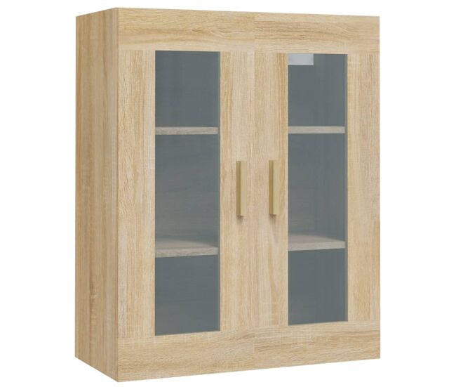 Vidaxl armario colgante de pared roble sonoma 69,5x34x90 cm
