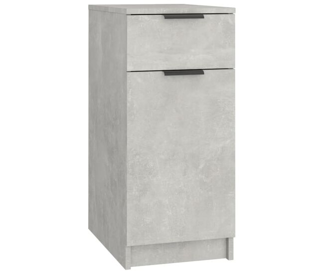 Vidaxl armario de escritorio madera contrachapada gris 33,5x50x75 cm