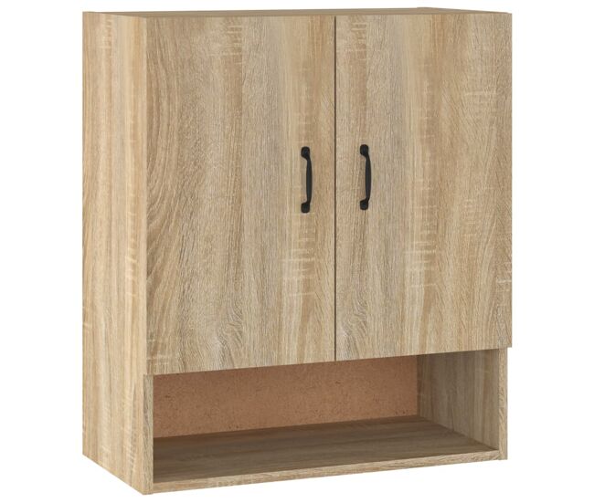 Vidaxl armario de pared madera contrachapada roble sonoma 60x31x70 cm
