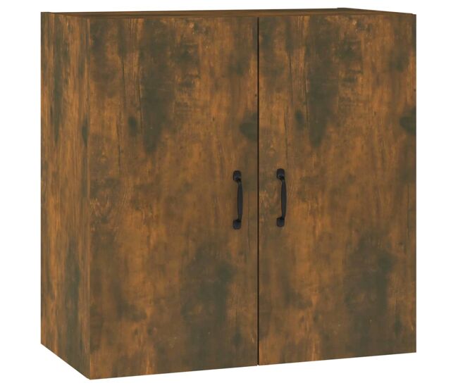 Vidaxl armario de pared madera contrachapada roble ahumado 60x31x60 cm