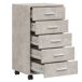 Cajonera con ruedas 33 Cajonera con ruedas 33 Blanco Brillo