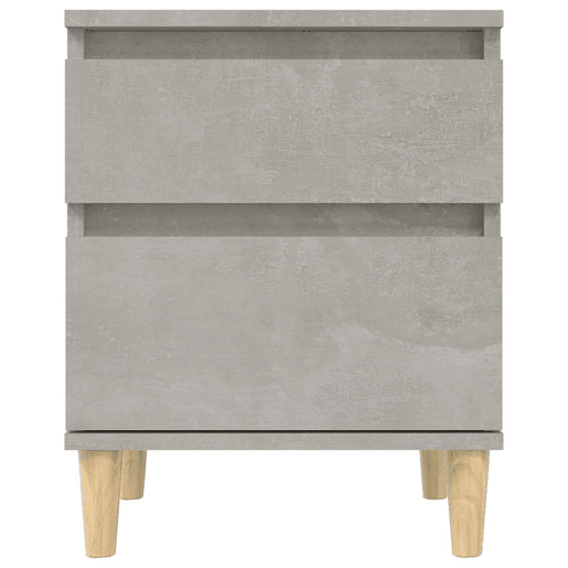 vidaXL Mesas de cabeceira 2 pcs 40x35x50 cm cinzento cimento