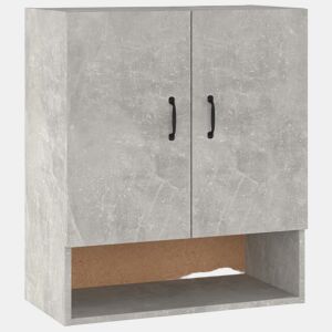 vidaXL Armário parede 60x31x70 cm derivados de madeira cinza cimento