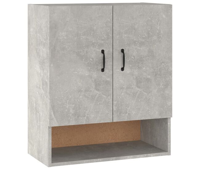 Vidaxl armario de pared madera contrachapada gris hormigón 60x31x70 cm