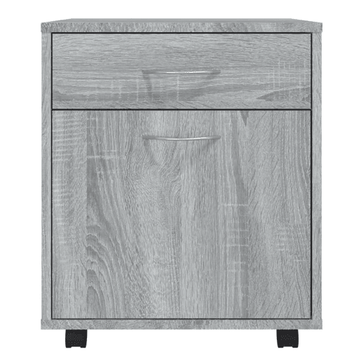 vidaXL Móvel com rodas 45x38x54cm derivados de madeira sonoma cinza vidaXL Móvel com rodas 45x38x54cm derivados de madeira sonoma cinza