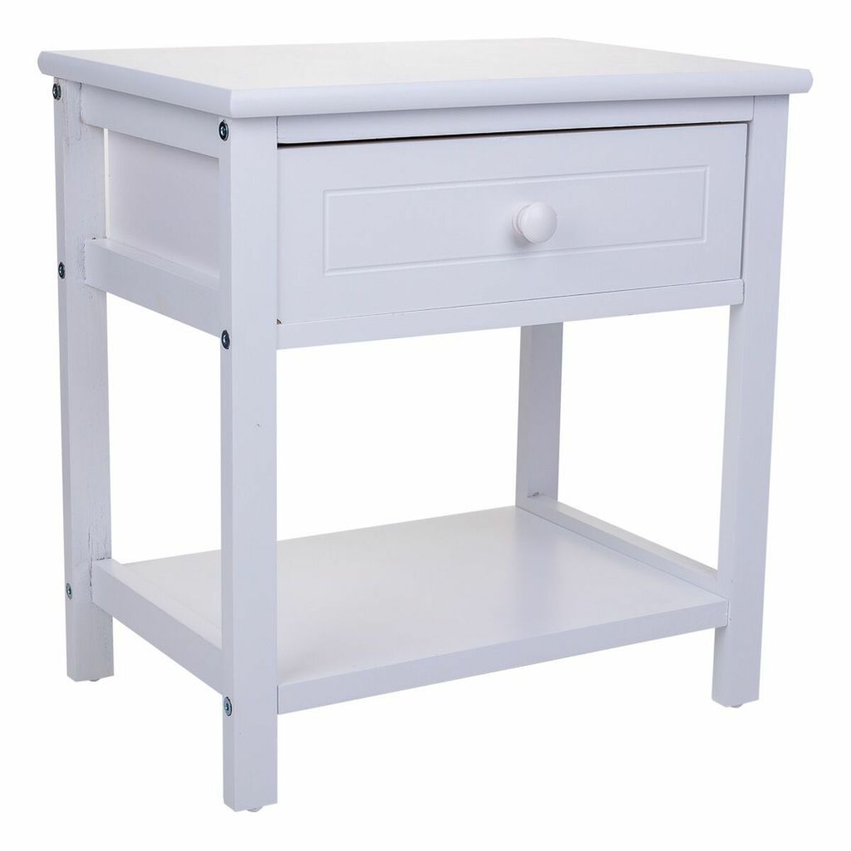 mesita de noche alexandra house living blanco 29 x 42 x 40 cm
