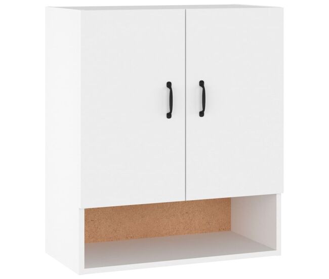 Vidaxl armario de pared madera contrachapada blanco 60x31x70 cm