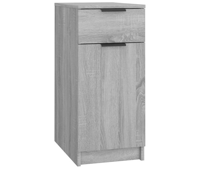 Vidaxl armario de escritorio contrachapada gris sonoma 33,5x50x75 cm