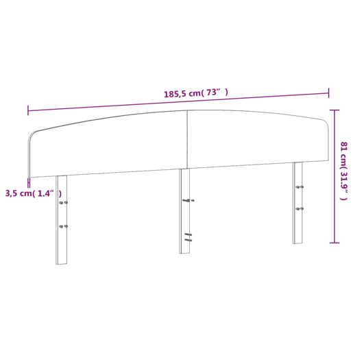 vidaXL Cabeceira 180 cm madeira de pinho maciça castanho-mel