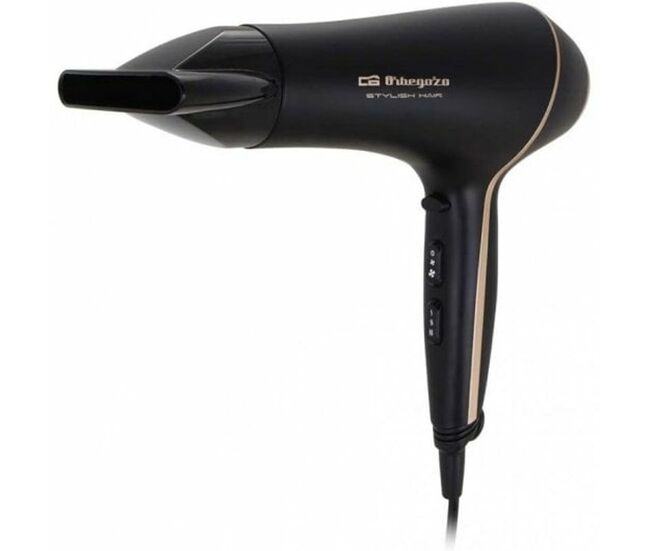 Secador de pelo orbegozo se2065 2000w 3 temperaturas negro