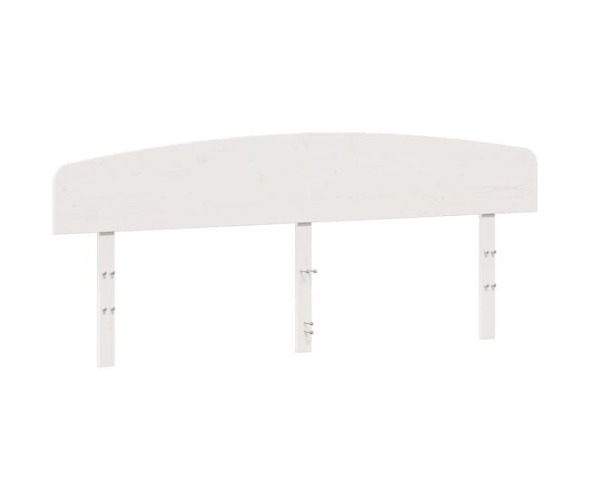 Vidaxl cabecero de cama madera maciza de pino blanco 200 cm