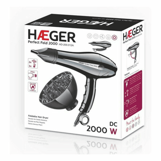 Secador de Cabelo Haeger HD-200.012A 2000W Secador de Cabelo Haeger HD-200.012A 2000W