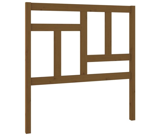 Vidaxl cabecero de cama madera maciza pino marrón miel 80,5x4x100 cm