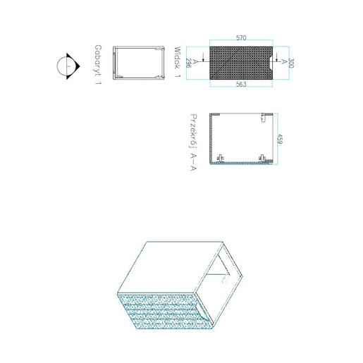 Armários Laterais LUXOR SCAB30 1D 30x46x57 Bege