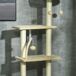 Árbol para Gato Aglomerado de Madera, Felpa PawHut Árbol para Gato Aglomerado de Madera, Felpa PawHut Crudo