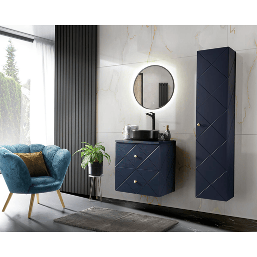 Armário Alto ELEGANCE HC35 2D 35x33x170 Azul