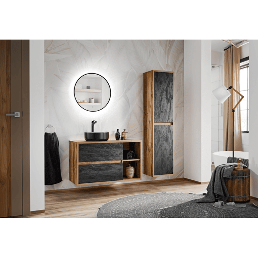 Armário Alto HAMPTON HC40 2D 40x33x170 Bege