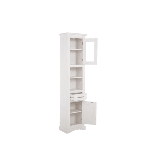 Armário Alto ROMANTIC HC45 2D1D 45x30x190 Branco
