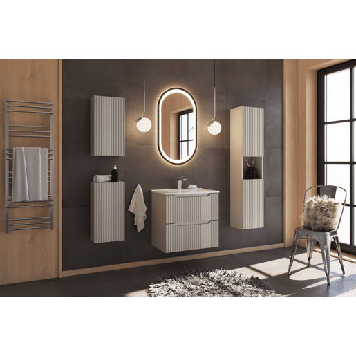 Armários Laterais NOVA SCAB30 1D 30x39x57 Bege
