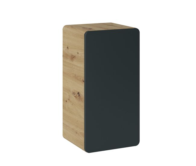 Armarios laterales aruba scab35 1d 35x32x68 gris oscuro