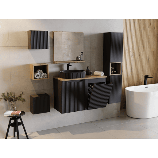 Armários Laterais NOVA SCAB30 1D 30x19x30 Preto
