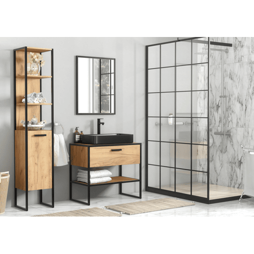 Armário Alto BROOKLIN HC35 1D 35x33x185 Bege