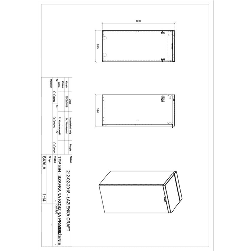 Armários Laterais CAPRI SCAB35 1D 35x35x80 Branco