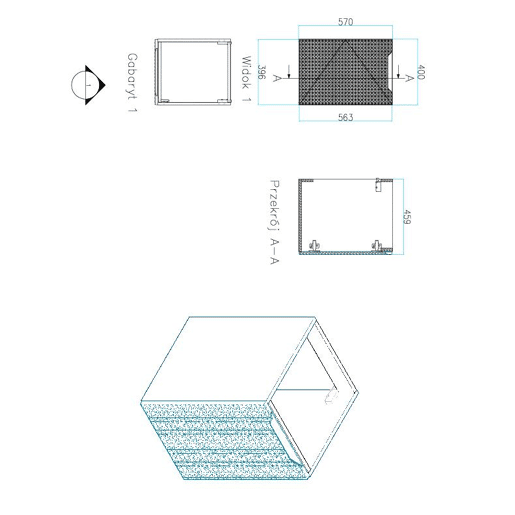 Armários Laterais LUXOR SCAB40 1D 40x46x57 Bege