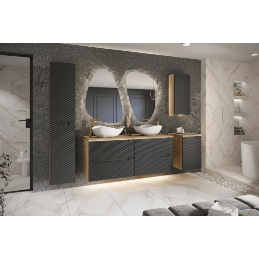 Armários Laterais OCEAN SCAB40 1D 40x46x57 Preto