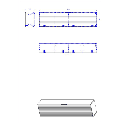 Armário Alto ADEL HC35 1D 35x25x140 Branco