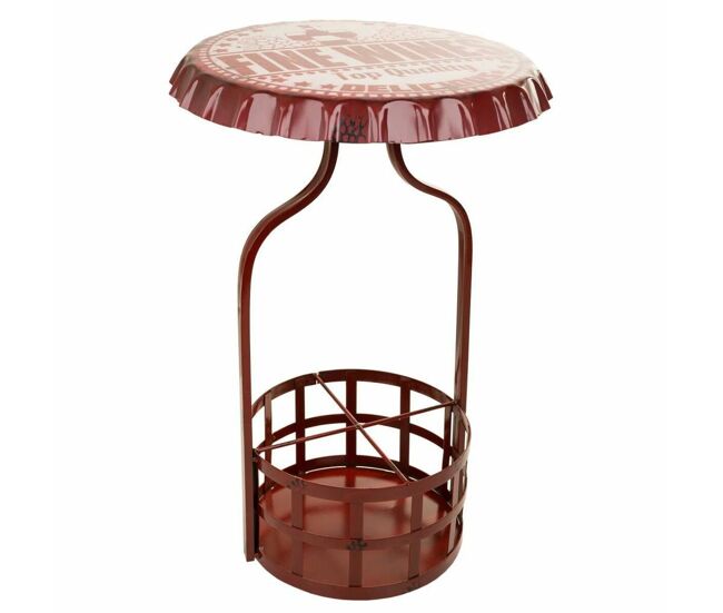 Mesa auxiliar Alexandra House Living 42 x 60 x 42 cm Botellero