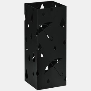 HOMOM Suporte para Guarda-Chuvas Branco com 4 Gavetas e Bandeja de Gotejamento Amovível Porta Guarda-Chuvas para Corredor Entrada 15,5x15,5x41 cm