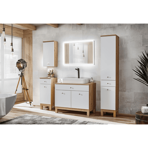 Armário Alto SAMOA HC35 2D1D 35x33x186 Branco
