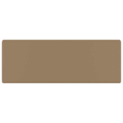 vidaXL Lavatório luxuoso quadrado 41x41 cm cerâmica creme mate