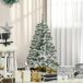 Árbol de Navidad Plástico, Acero HOMCOM, hogar - decoración Árbol de Navidad Plástico, Acero HOMCOM, hogar - decoración Blanco/ Verde