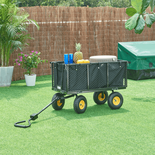 Carro de transporte Corropoli 112x51cm max 550kg - PretoAmarelo pro.tec