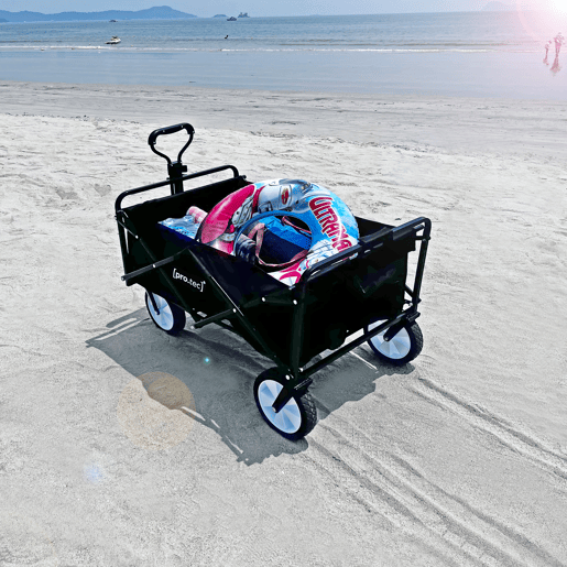 Carrinho de praia dobrável Stenlille max. 80 kg - Preto pro.tec