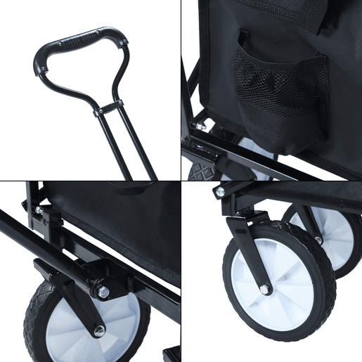 Carrinho de praia dobrável Stenlille max. 80 kg - Preto pro.tec