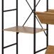 Max Home Estantería madera 11 estantes 125 Max Home Estantería madera 11 estantes 125 Negro/ Madera
