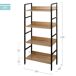 Max Home Estantería madera 4 estantes 60 Max Home Estantería madera 4 estantes 60 Negro/ Madera