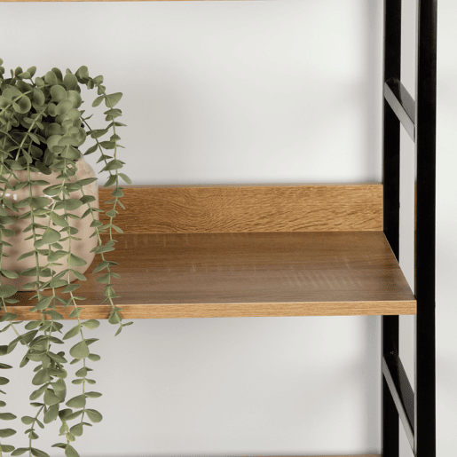 Max Home Prateleira de madeira 4 prateleiras 60x28x126 cm Max Home Prateleira de madeira 4 prateleiras 60x28x126 cm