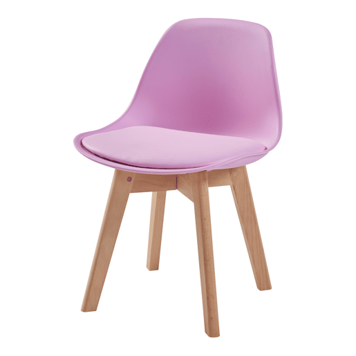 Conjunto de 2 cadeiras para crianças Elvdal plásticofaiançaPU 56x38x33 cm - Rosa en.casa
